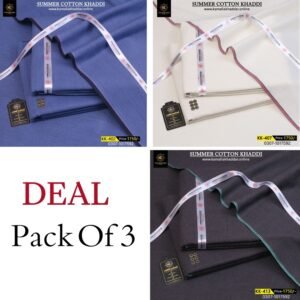 Pack Of 3 ( Light Navy+Off White+Dark Gray ) KK-911