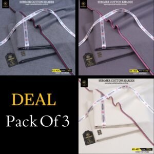 Pack Of 3 ( Malisha Gray+Steel Grey+Off White ) KK-910