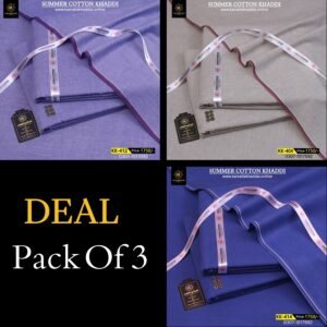 Pack Of 3 ( Light Purple+Skin+Royal Blue ) KK-908