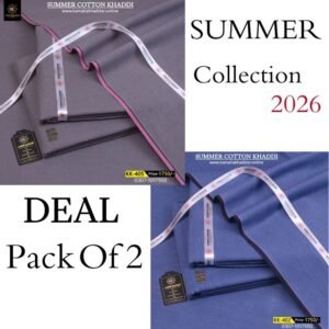 Pack Of 2 ( Steel Grey+Light Navy) KK-906