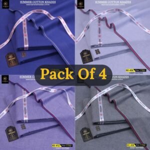 Pack Of 4 ( Royal Blue+water shed+Light Purple+Malisha Gray ) KK-914