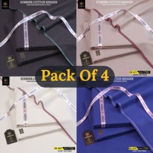 Pack Of 4 ( Dark Gray+Light Skin+Off White+Royal Blue ) KK-912