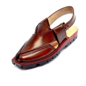 Premium Brown Leather Peshawari Chappal