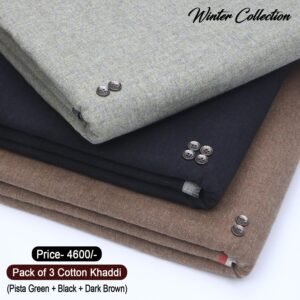 Pack Of 3 Cotton Khaddi KK-912