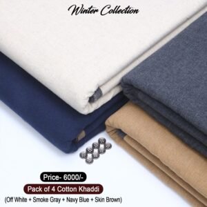 Pack Of 4 Cotton Khaddi KK-909