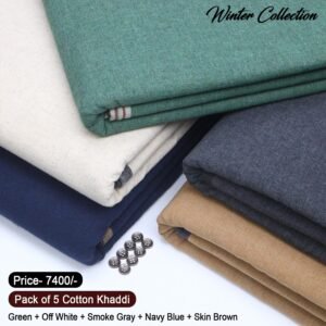 Pack Of 5 Cotton Khaddi KK-903