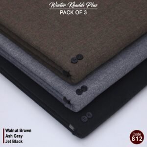 Pack Of 3 (walnut Brown+Ash Grey+Jet Black) KK-812