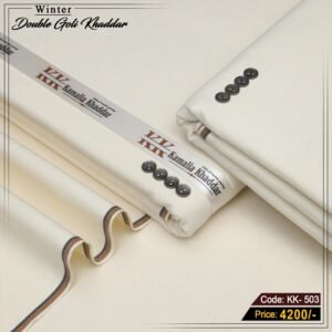 Premium Double Goli Khaddar (Off White) KK-503