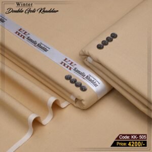 Premium Double Goli Khaddar (Camel Beige) KK-505