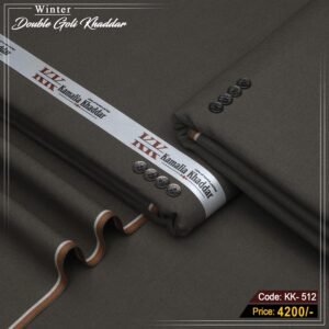 Premium Double Goli Khaddar (Graphite Grey) KK-512